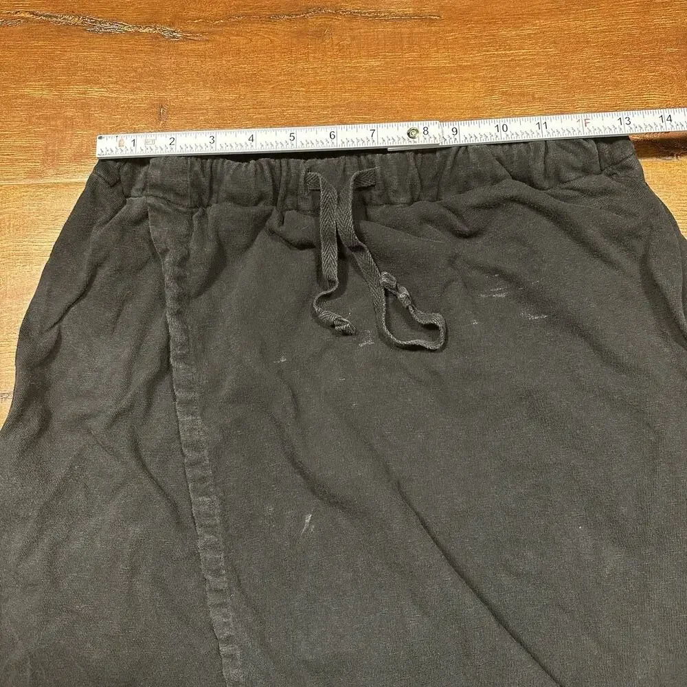 Vintage Kapital Hakama Sweatpants Men 1 S Black Drop Crotch Flap Pants Japan VTG